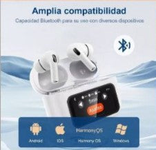 Audífonos Inalámbricos Con Pantalla Táctil.
